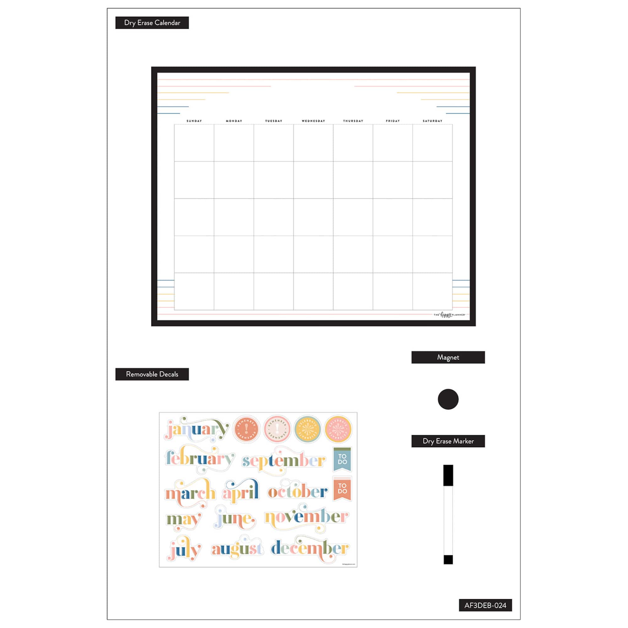 The Happy Planner® Dry Erase Calendar